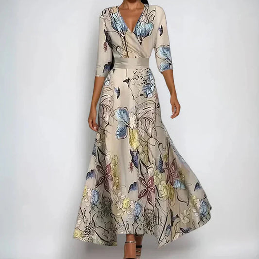 Emily - Vestido Floral de Luxo