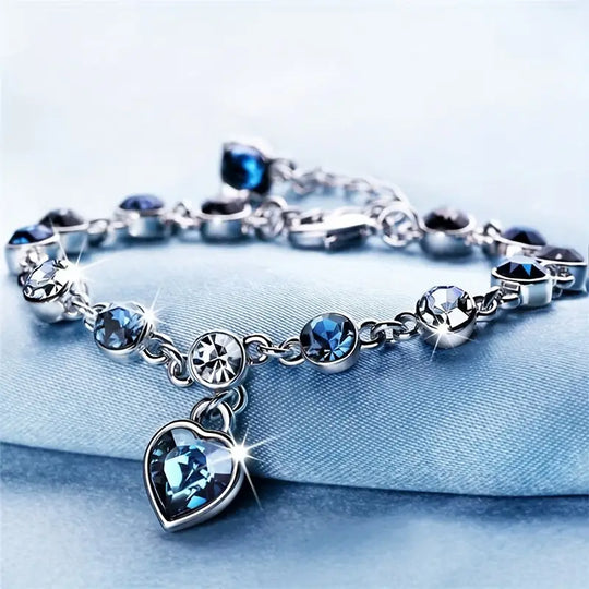 Pulseira Brilho Coração do Oceano