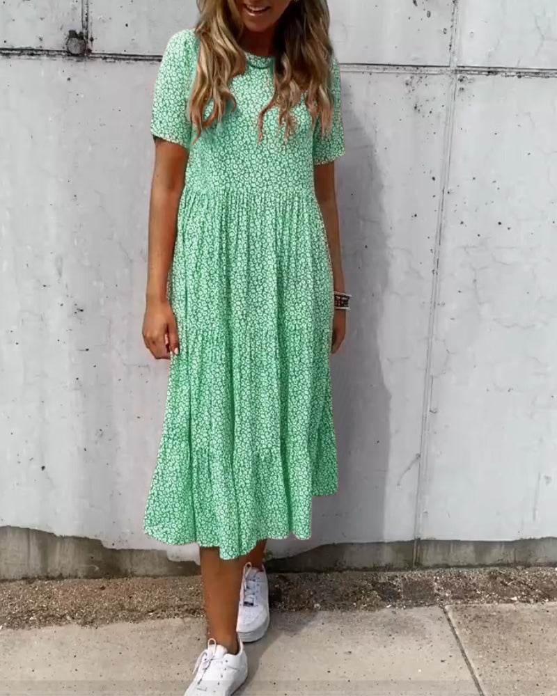 Saela - Vestido Relaxado Bloom