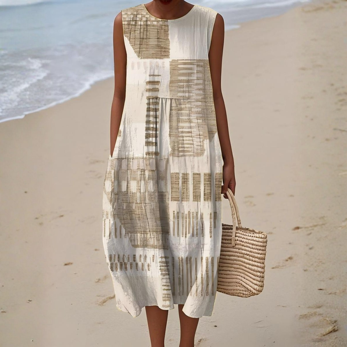 Helena™ | Vestido de Verão Abstrato