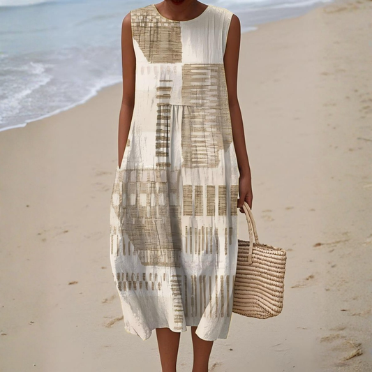 Helena™ | Vestido de Verão Abstrato