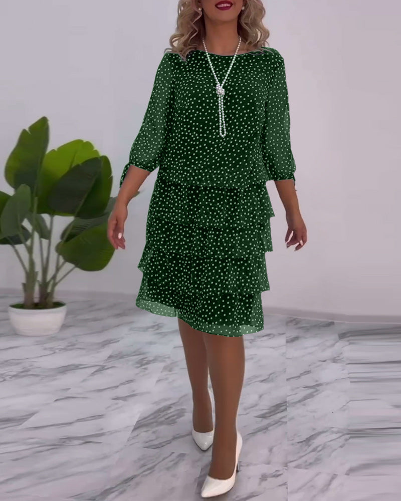 Tilly - Vestido Camponês de Poá