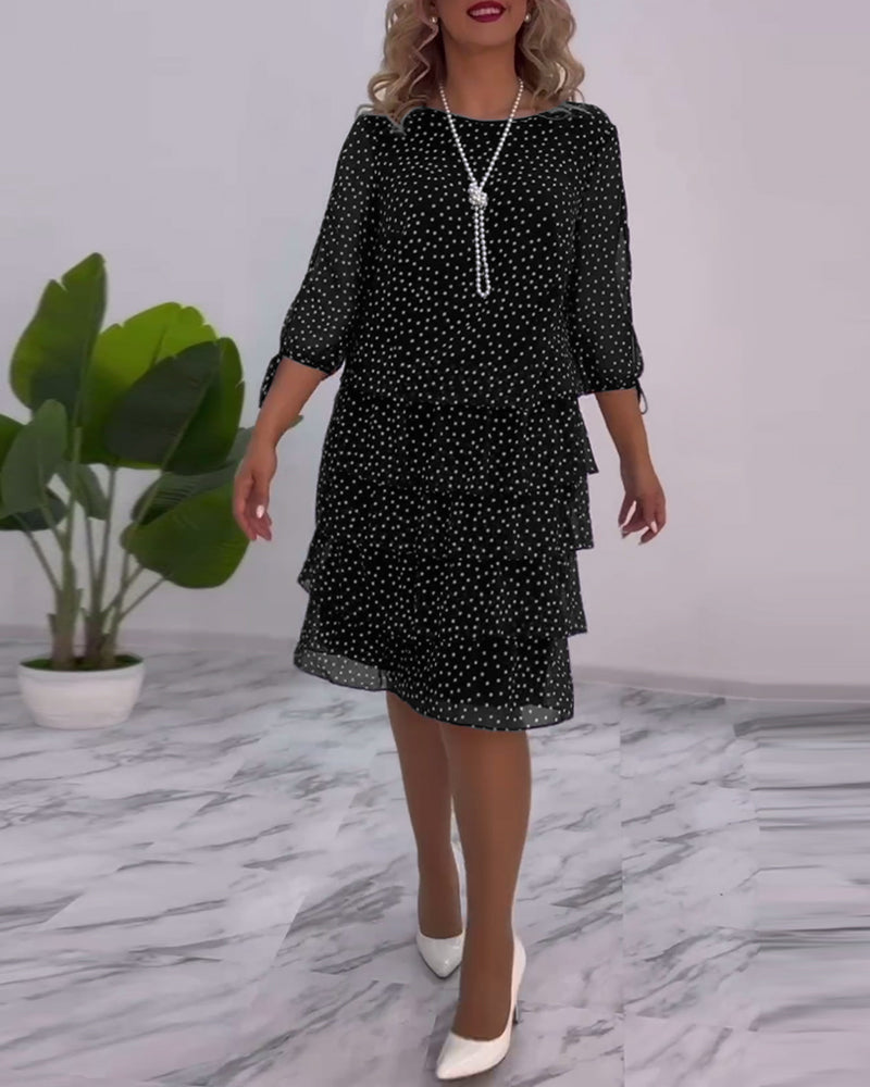 Tilly - Vestido Camponês de Poá