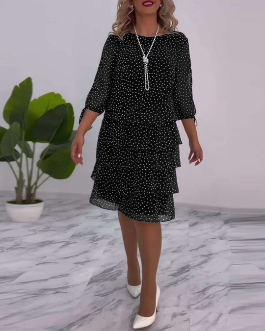 Tilly - Vestido Camponês de Poá