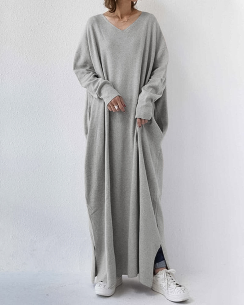 Eudora - Vestido V-Neck Elegante e Casual