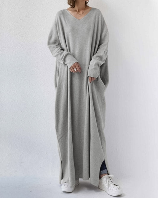 Eudora - Vestido V-Neck Elegante e Casual