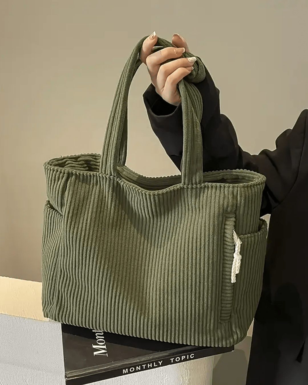 Bolsa Tote Tilda com Textura Canaletada