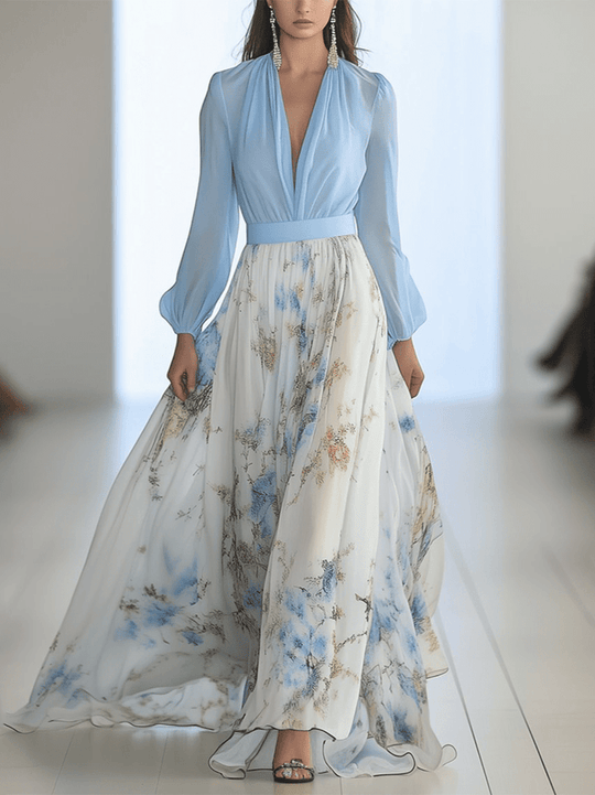 Zara | Vestido Maxi Floral Elegante
