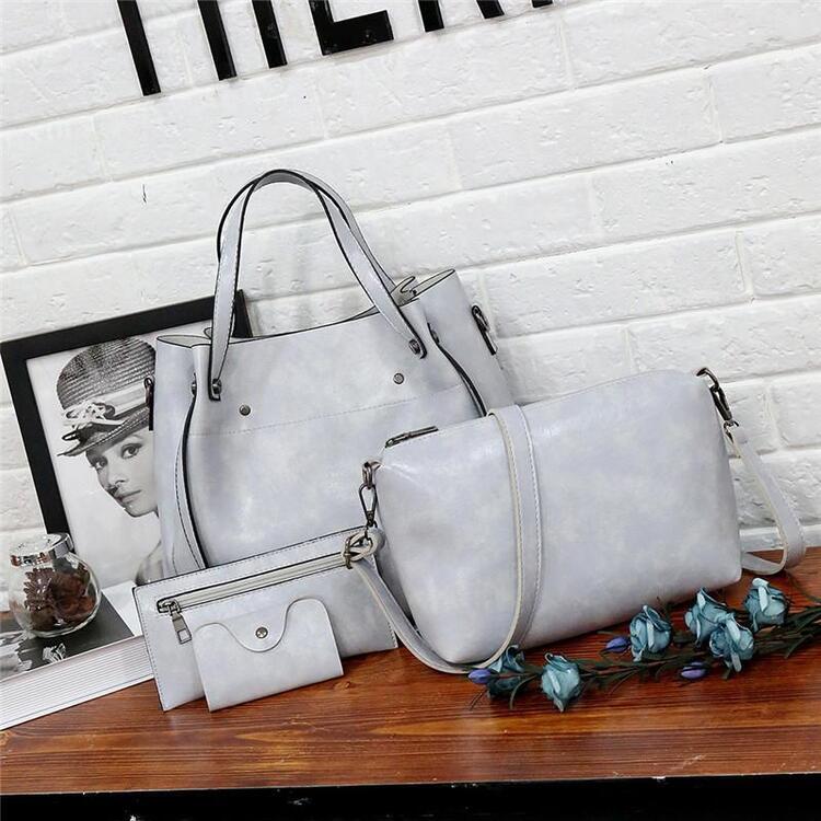 Riley - Conjunto de Bolsas de Couro Vintage Soft com 4 Peças