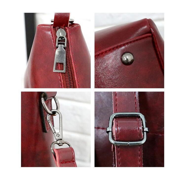 Riley - Conjunto de Bolsas de Couro Vintage Soft com 4 Peças