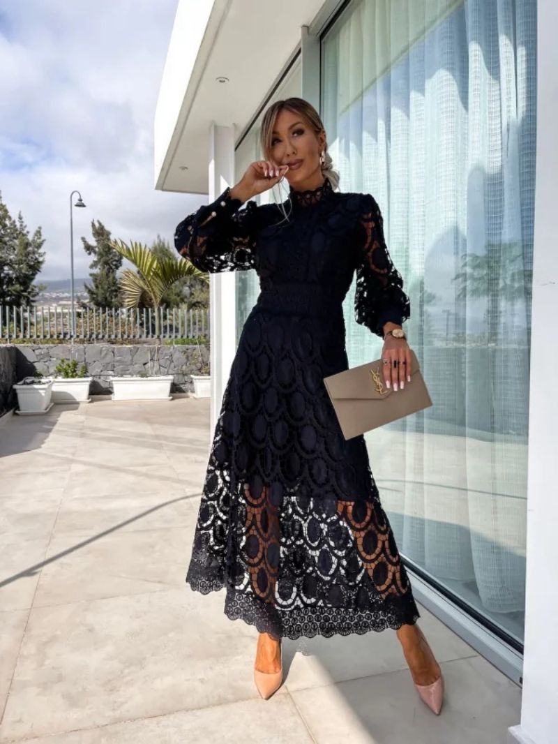 Georgia™ - Vestido Elegante de Renda Francesa