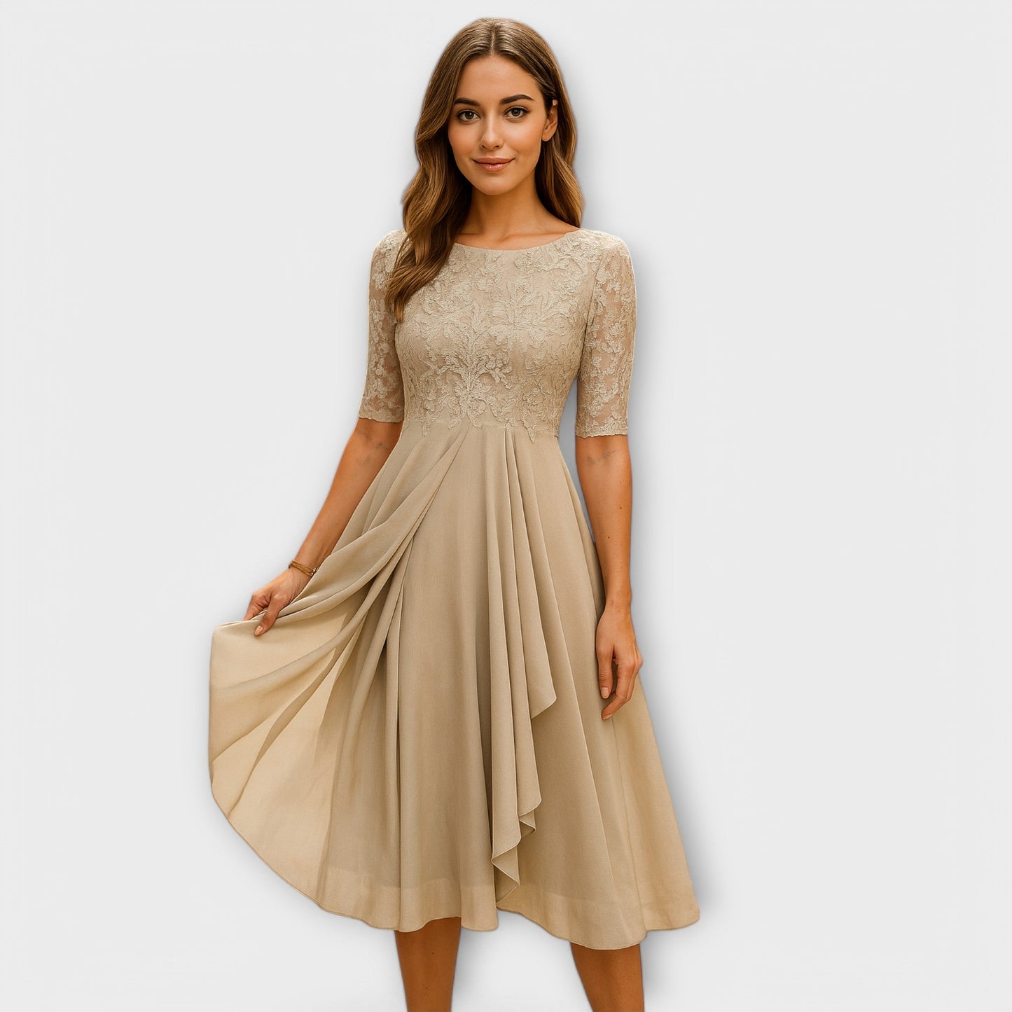 O título do produto permanece inalterado: "Vestido para Convidadas de Casamento".