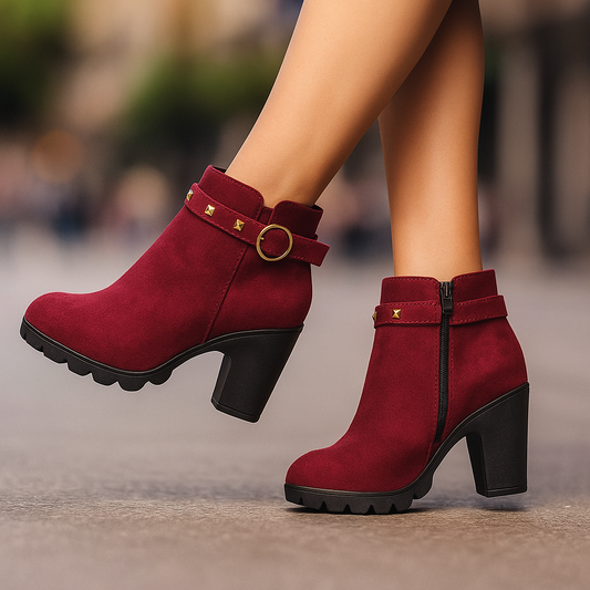 Valera Botas de Bloco com Studs