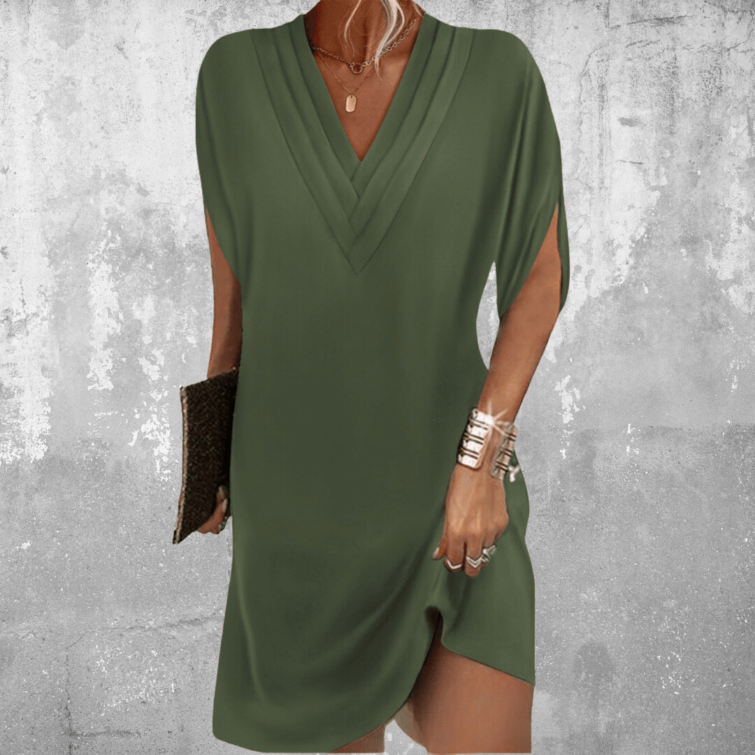 Minetta - Vestido Elegante que Cobre a Barriga