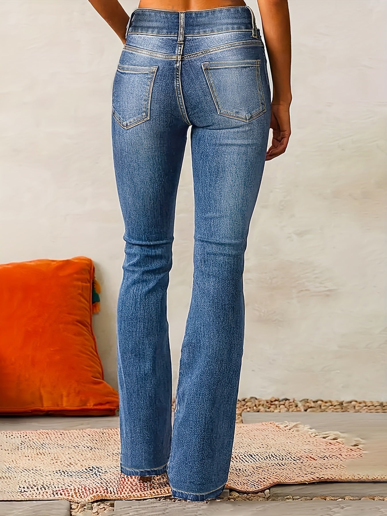 Andiara - Jeans de Cintura Alta Sflare