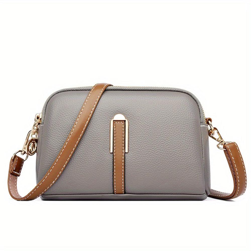 Bolsa Crossbody Mila Litchi com Estampa Em relevo