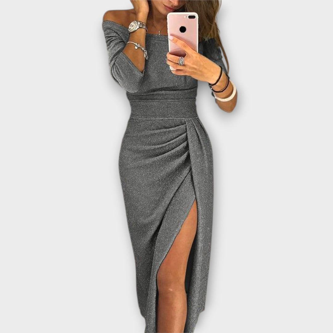 Minjee - Vestido Elegante Off-Shoulder