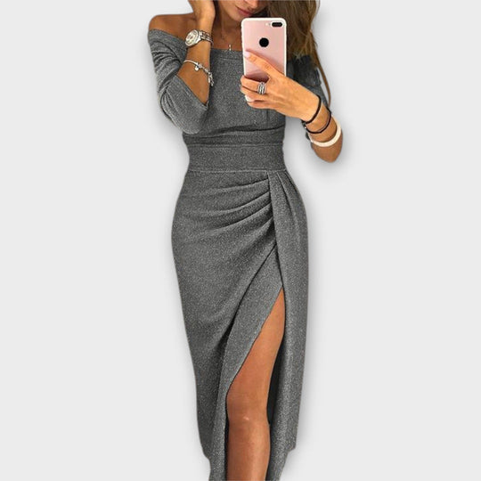 Minjee - Vestido Elegante Off-Shoulder