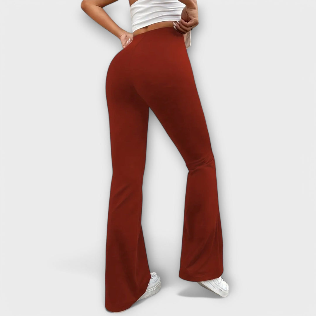 Serena - Calça larga com perna flare