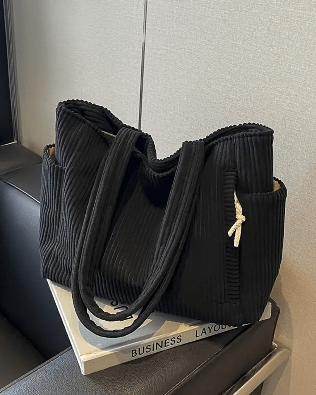 Bolsa Tote Tilda com Textura Canaletada