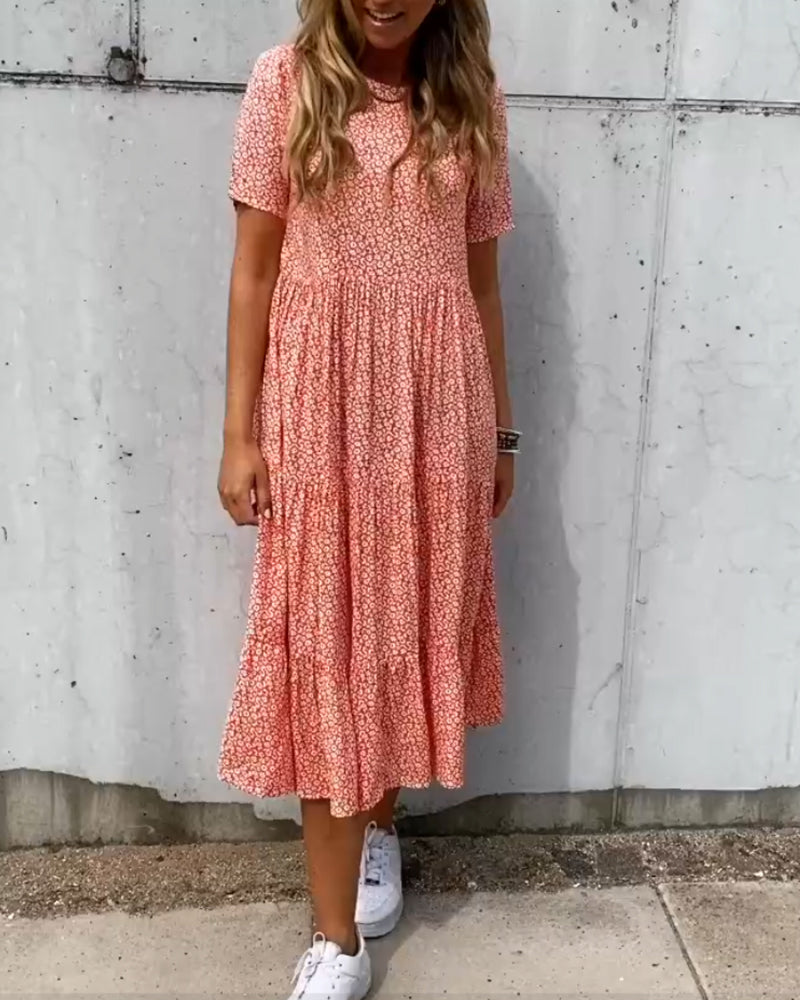 Saela - Vestido Relaxado Bloom