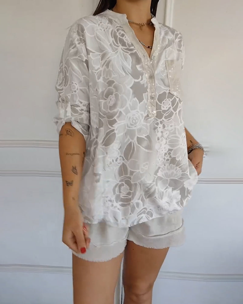 Cassie | Blusa com Estampa Floral