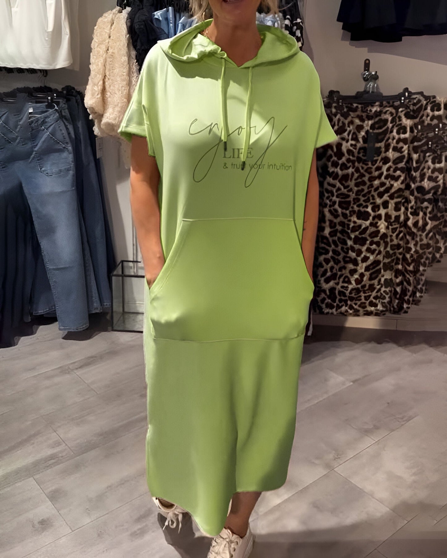 Bridget - Vestido Moletom Casual