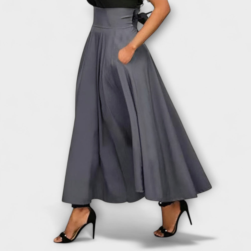 Aurora - Elegante Saia Maxi no Estilo Chic