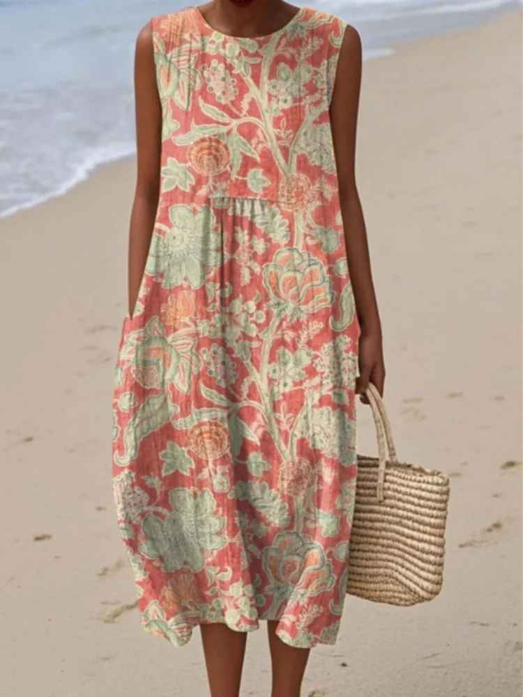 Flora | Vestido Coral Bloom