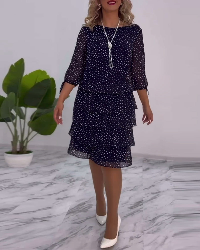Tilly - Vestido Camponês de Poá