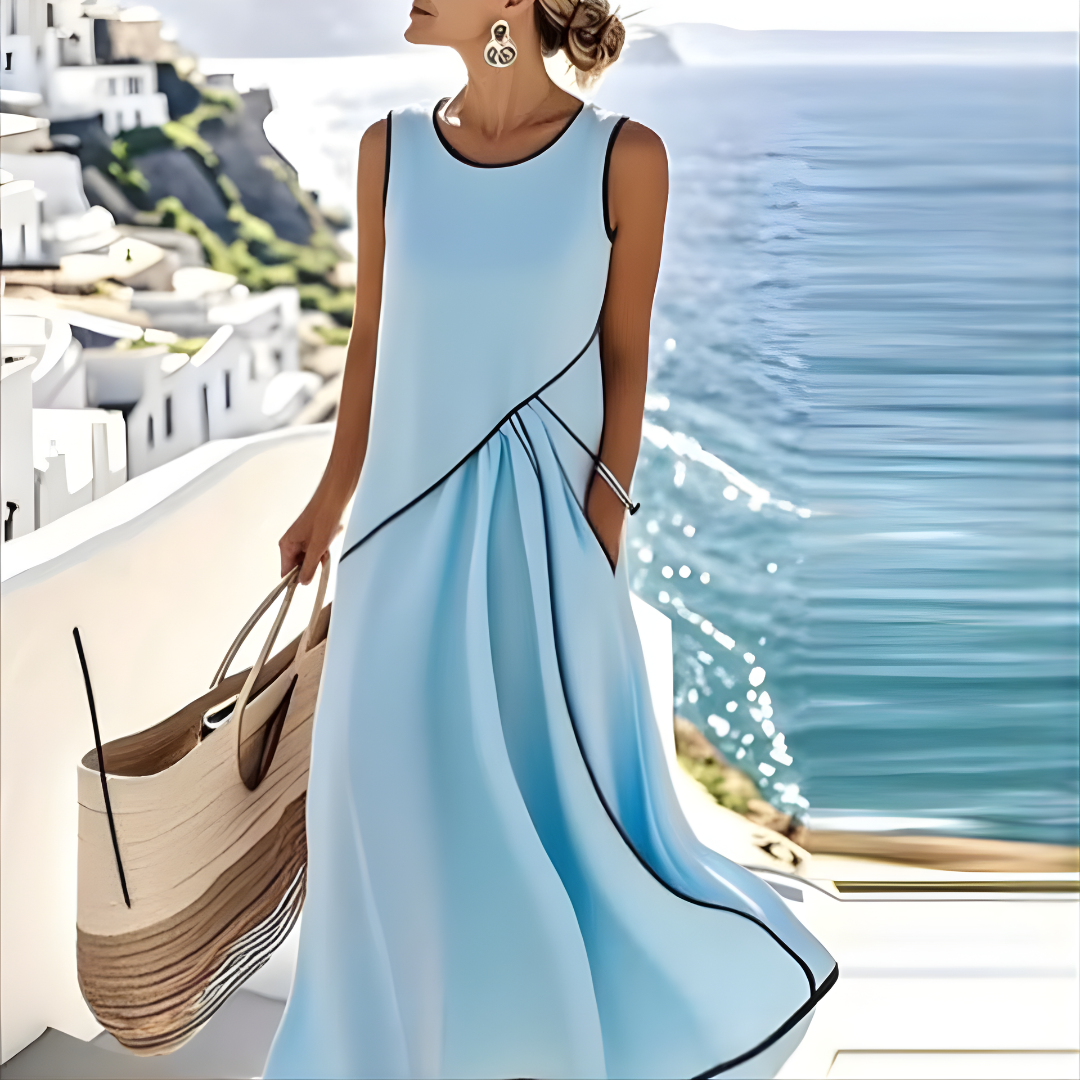 Saige™ Vestido de Verão Listrado