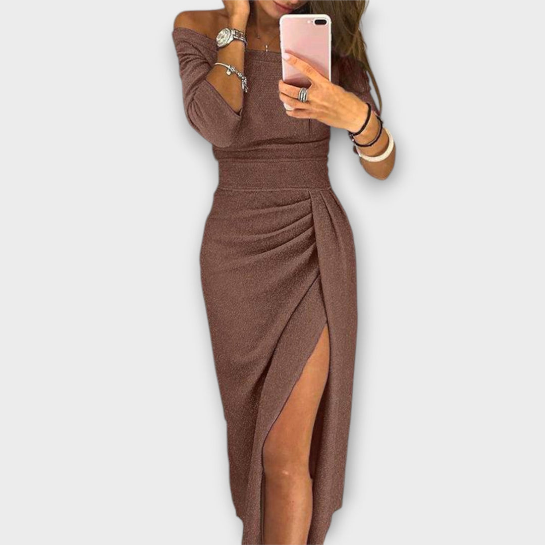 Minjee - Vestido Elegante Off-Shoulder
