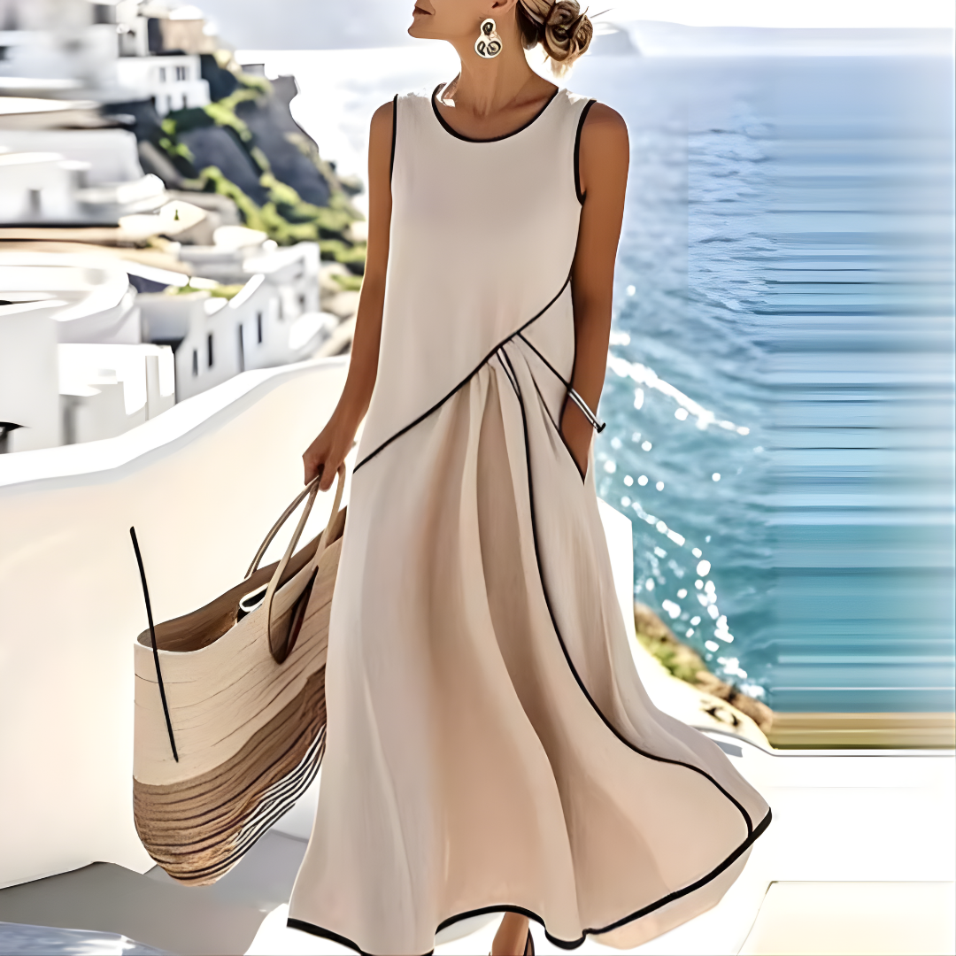 Saige™ Vestido de Verão Listrado