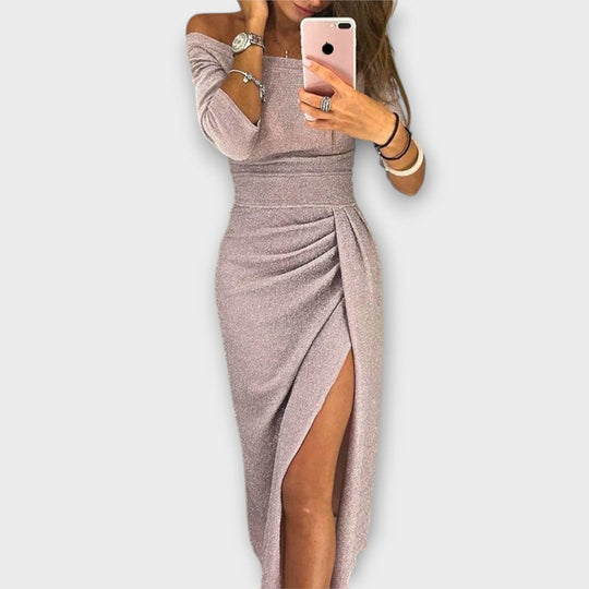 Minjee - Vestido Elegante Off-Shoulder