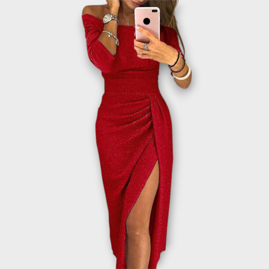 Minjee - Vestido Elegante Off-Shoulder