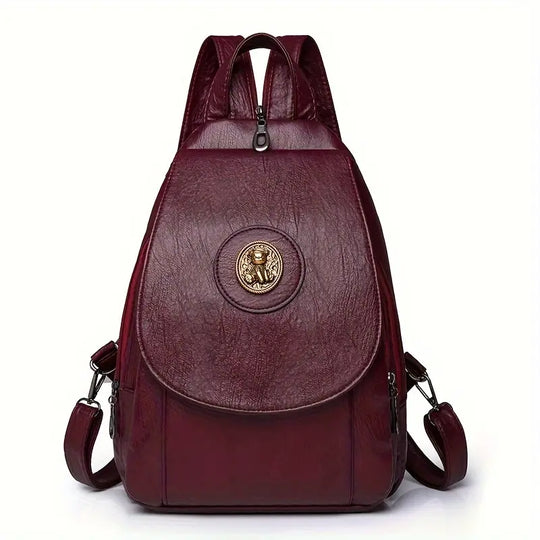 Mochila Retro de Denim Ajustável da Mira