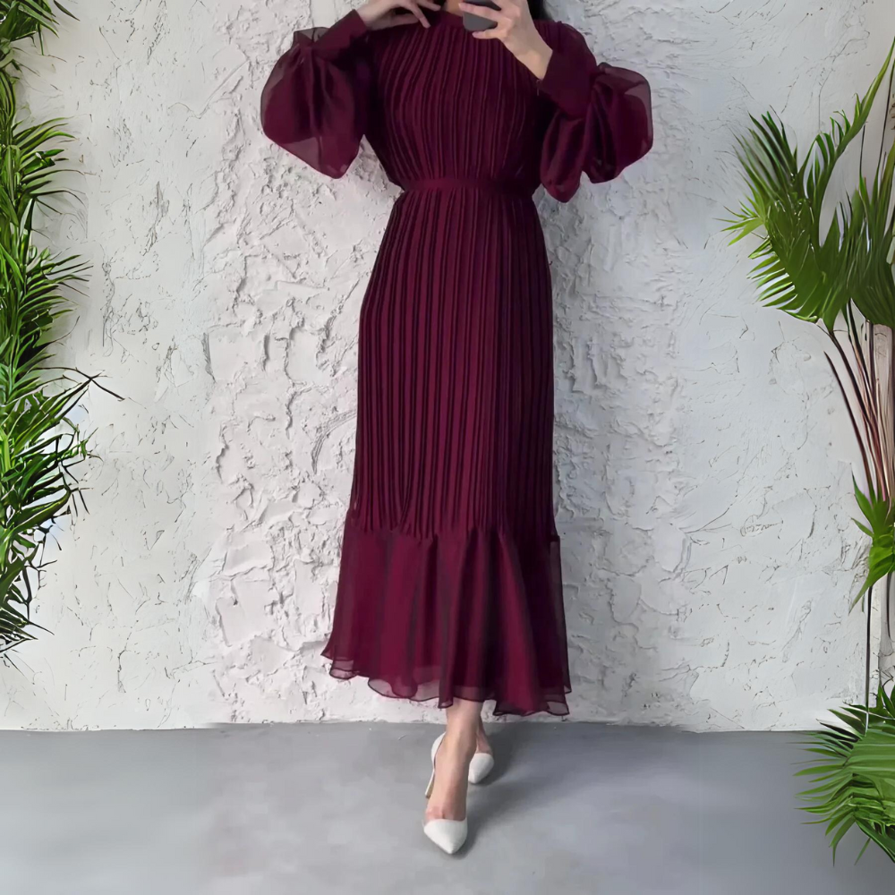 Hazel - Vestido Elegante Plissado