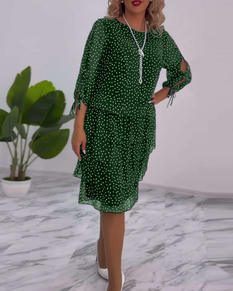 Tilly - Vestido Camponês de Poá