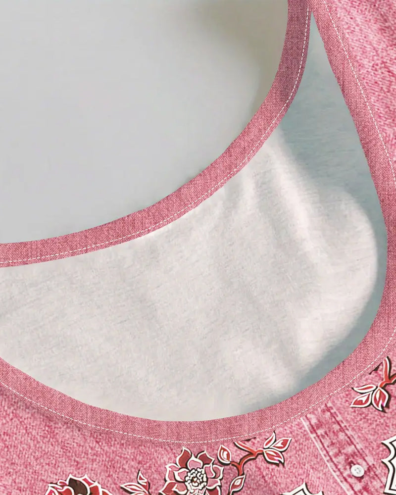 Vestido Sem Mangas com Aparência de Jeans