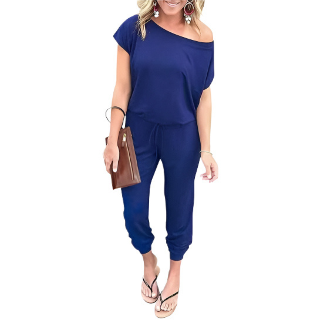 ADELFA™ – Macacão de Verão Off-Shoulder Sem Esforço