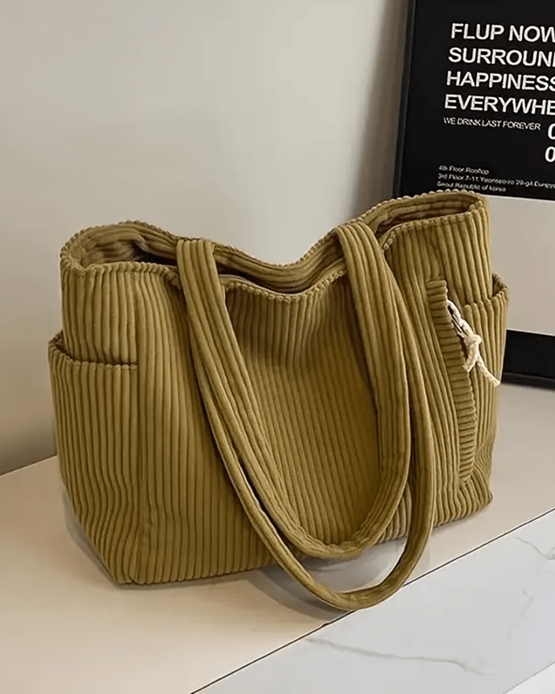 Bolsa Tote Tilda com Textura Canaletada