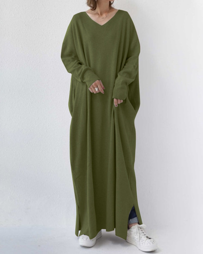 Eudora - Vestido V-Neck Elegante e Casual