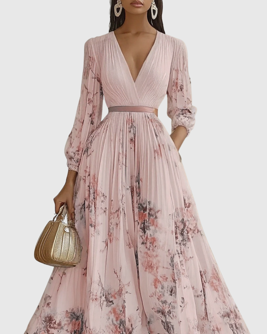 Suzanna - Vestido de Elegância Plissada