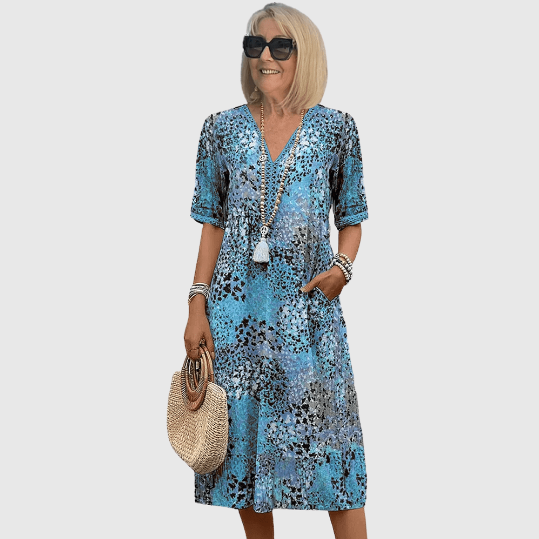 Skyler | Vestido Midi Brisa do Oceano