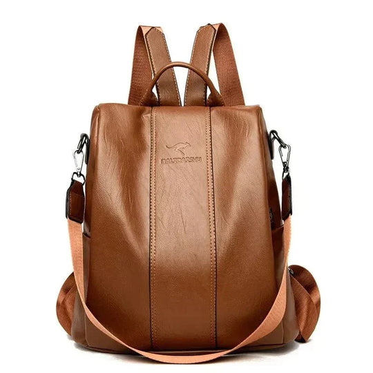 Mochila de couro PU durável e segura