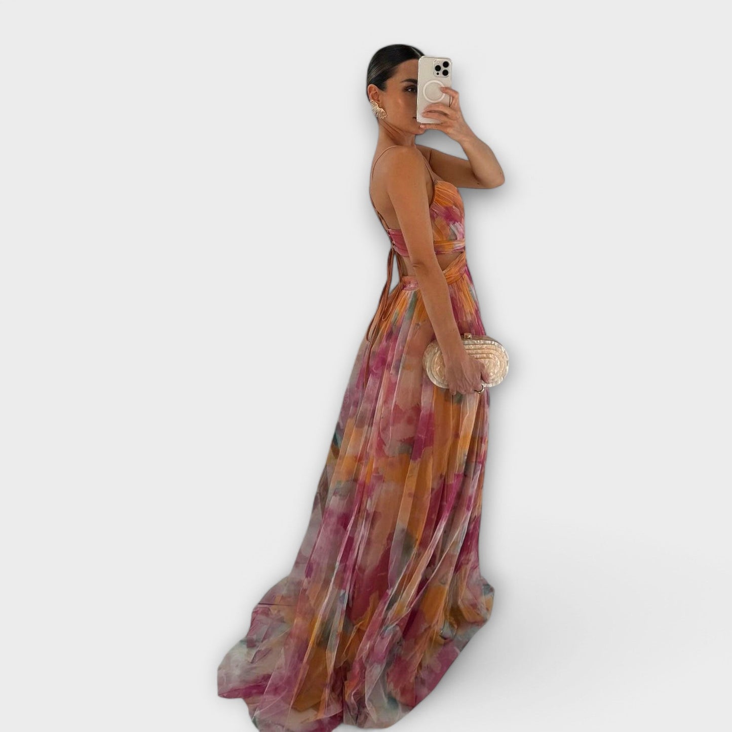 Vestido Maxi Annai em Malha - Elegante e Modelador