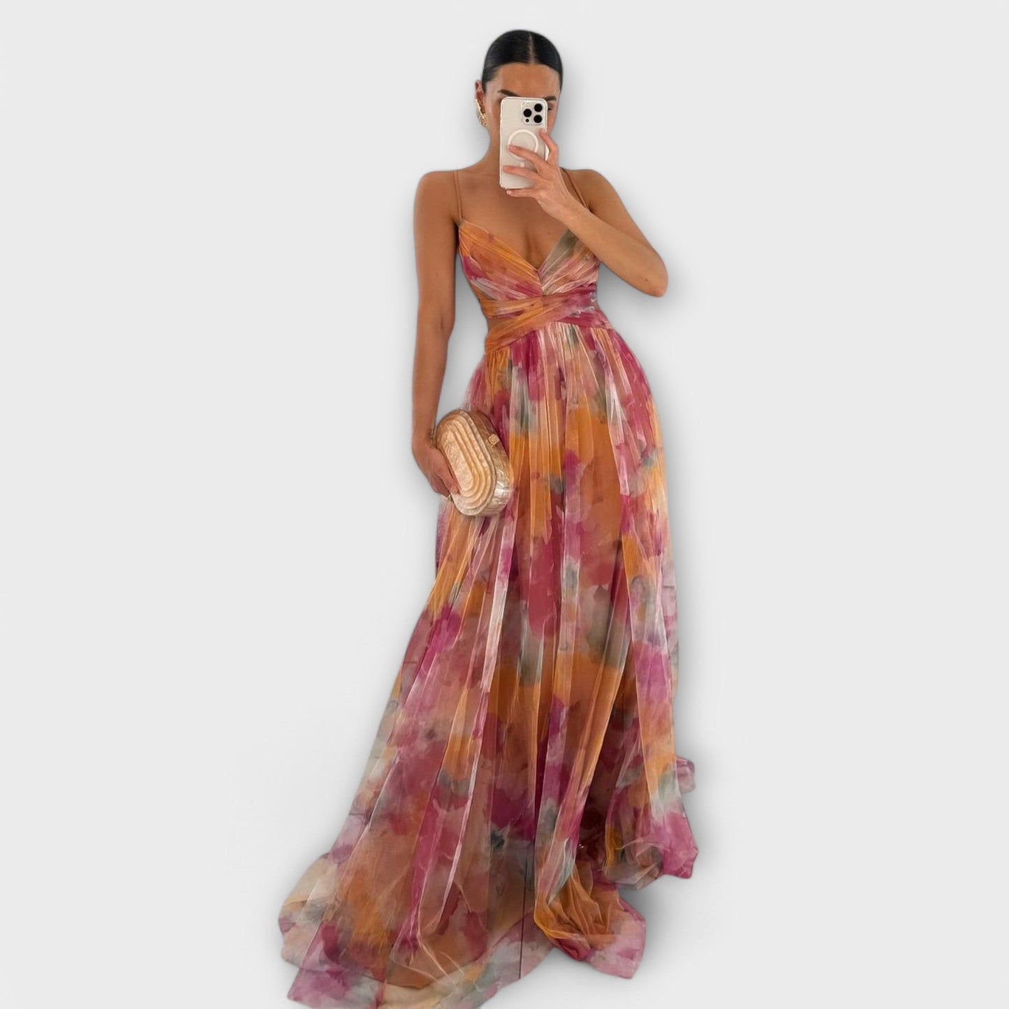Annai Midi Vestido Max  - Elegante e Justo ao Corpo