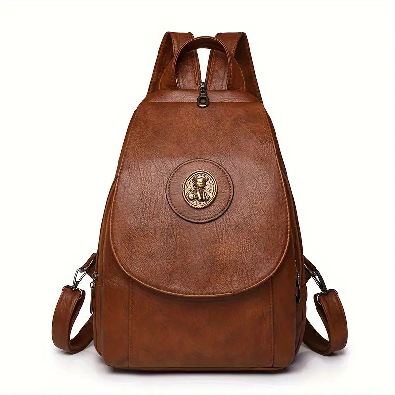 Mochila Retro de Denim Ajustável da Mira