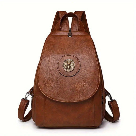 Mochila Retro de Denim Ajustável da Mira