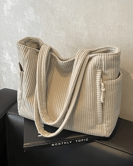 Bolsa Tote Tilda com Textura Canaletada